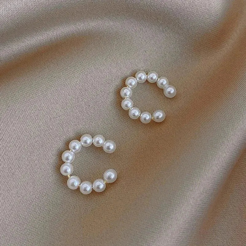 Korean Elegant Imitation Pearl Earrings
