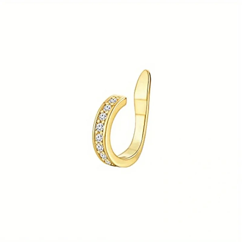 Cute Metal Leaf Earcuff Clip-On Earring