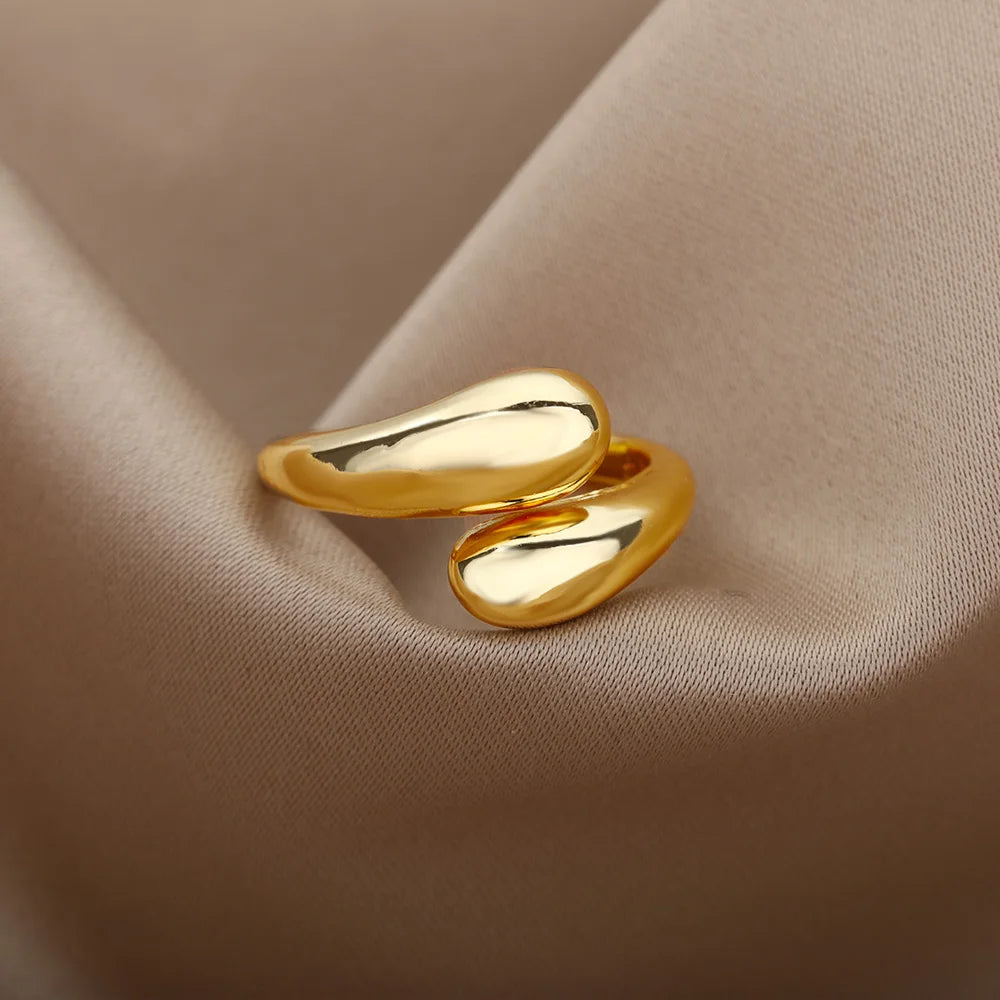Gold Color Stainless Steel Rings
