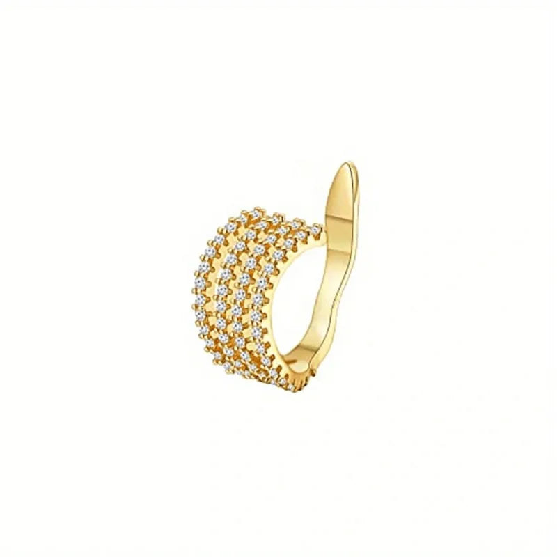 Cute Metal Leaf Earcuff Clip-On Earring