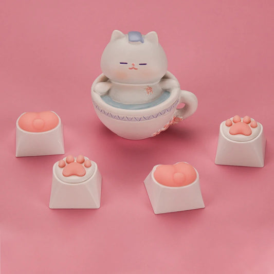Cute Cat Paw Keycaps For Mechanical Keyboard 1PC