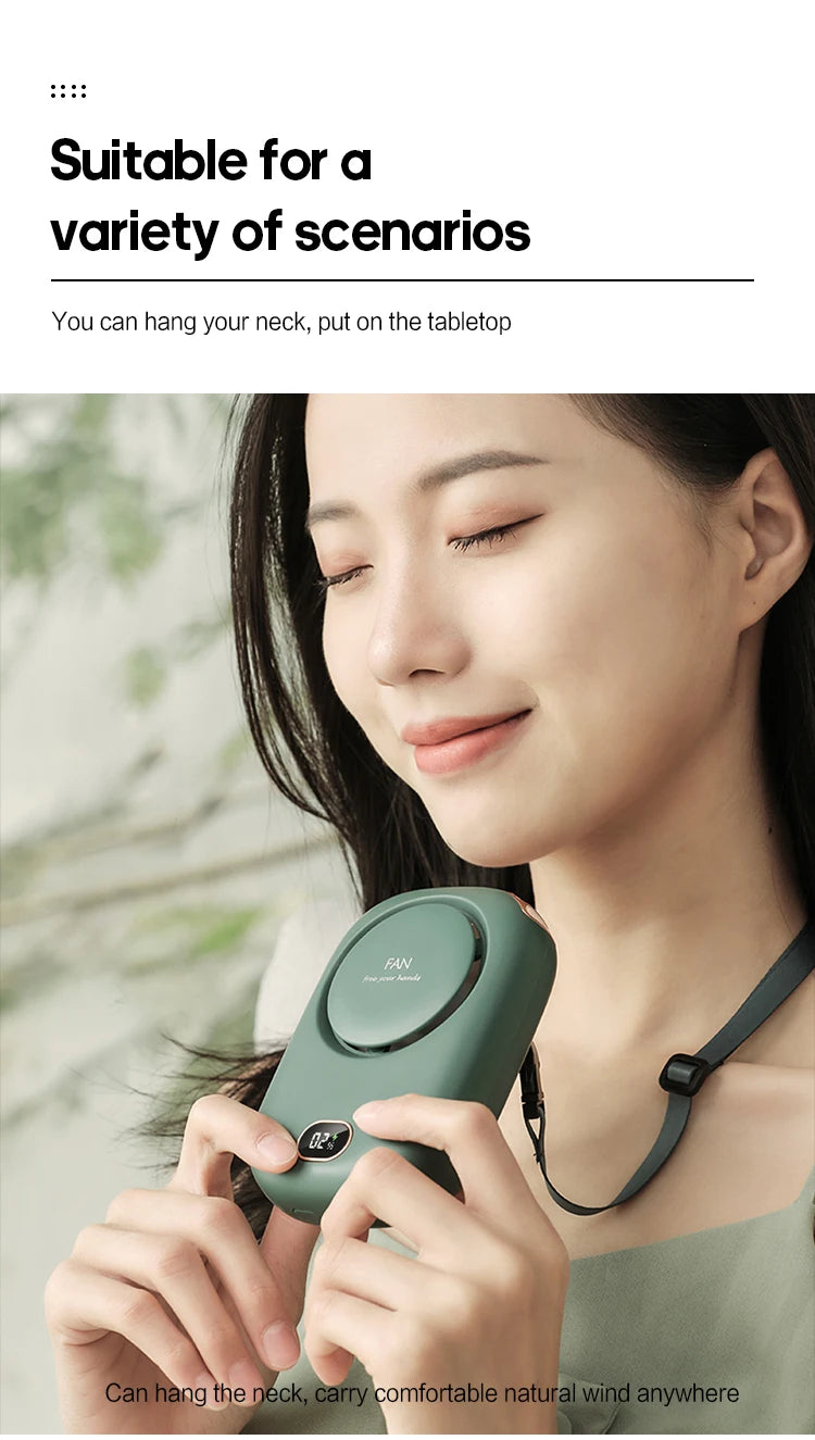 Portable Hanging Neck Fan