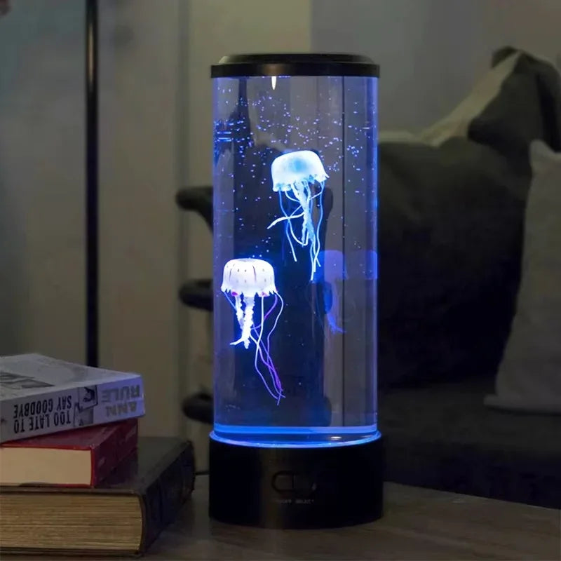 Lámpara LED de medusas de 7 colores