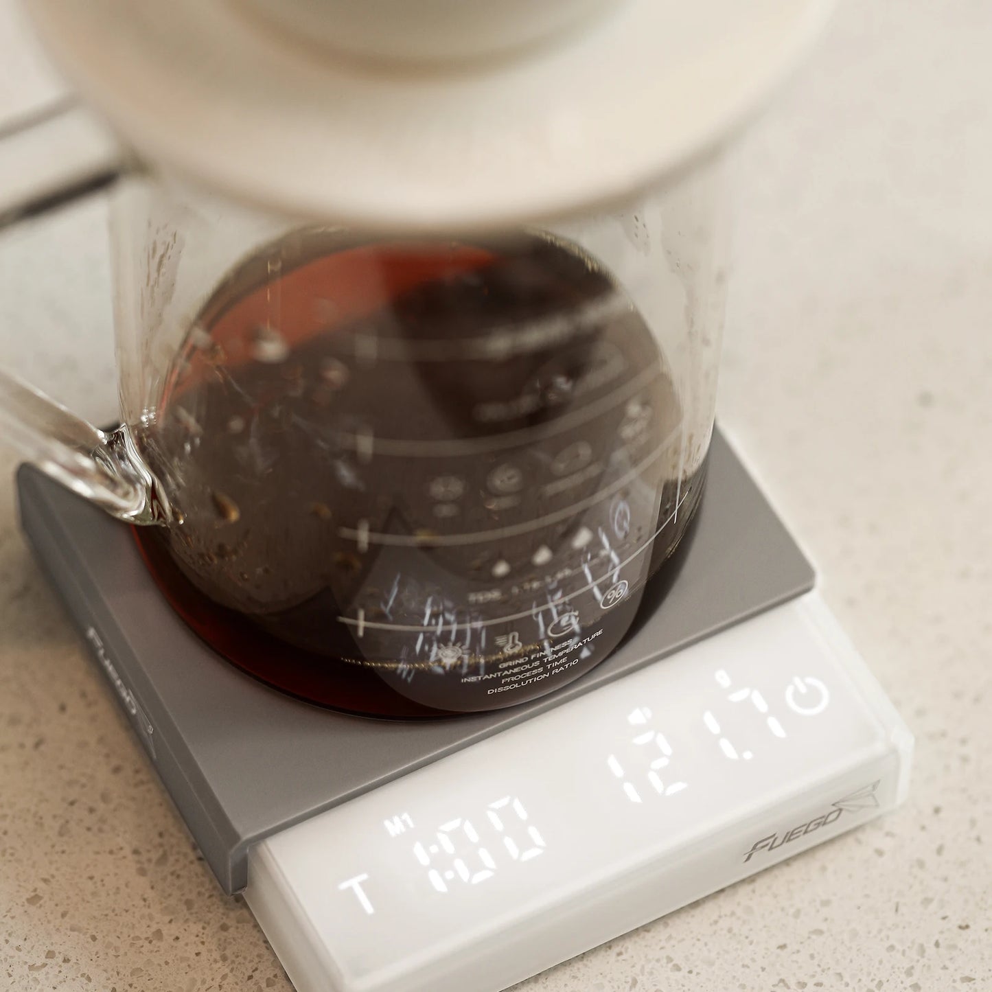Fuego Kitchen Coffee Scale with Timer