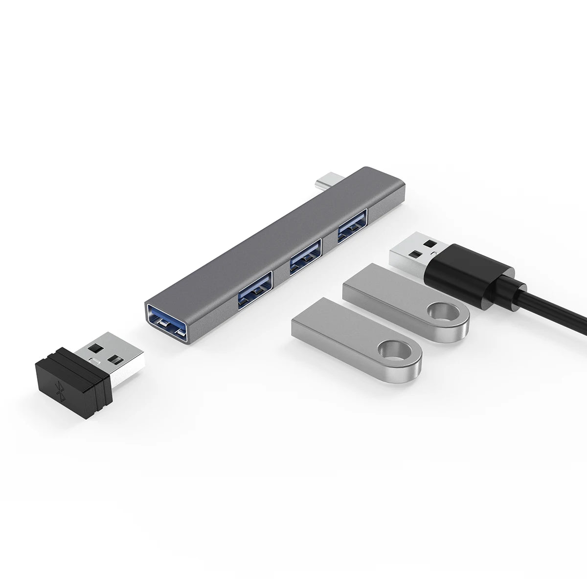 4 in 1 Port Multi USB Splitter