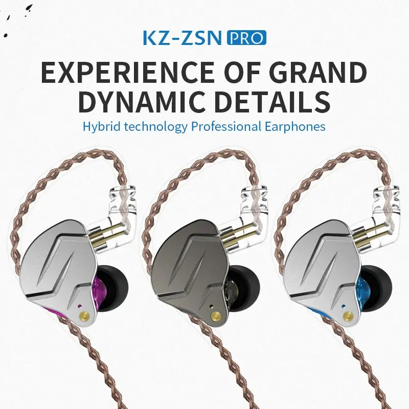 KZ ZSN PRO Hybrid In-Ear Earphones