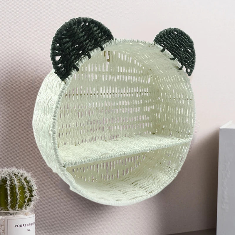 Imitation Rattan Food Grade Plastic Basket Storage
