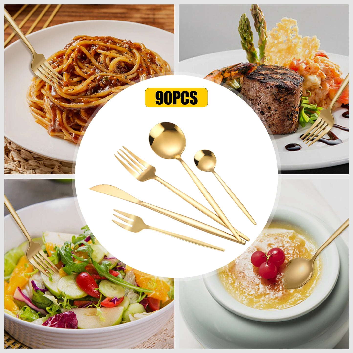 Flatware Set Stainless Steel Silverware Cutlery