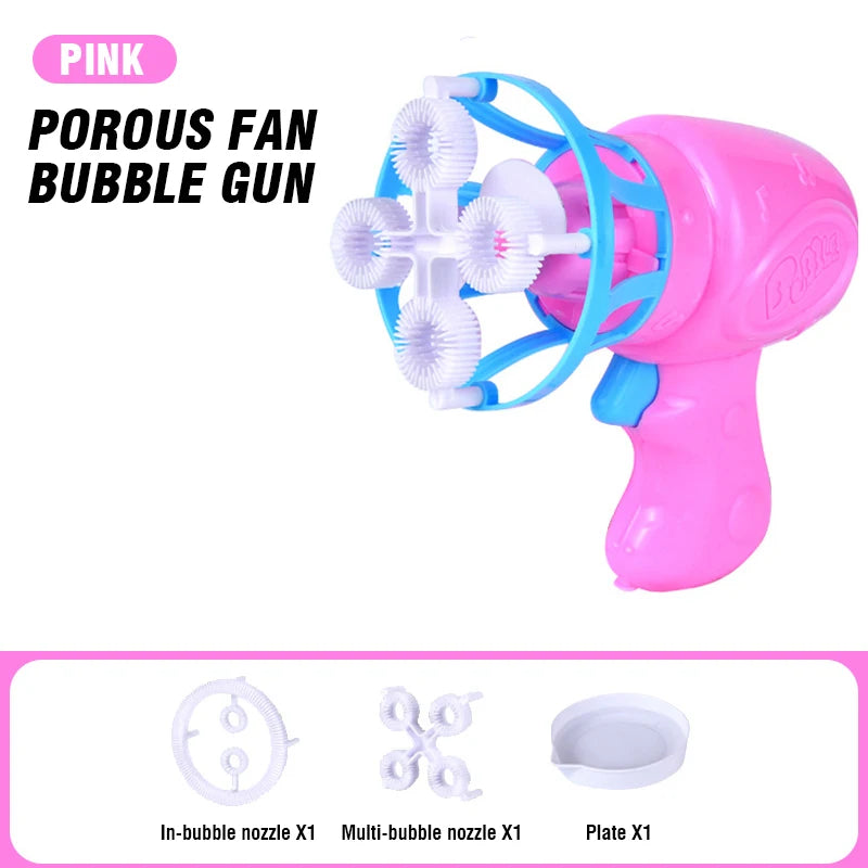 2 In 1 Dinosaur Electric Soap Bubble Gun