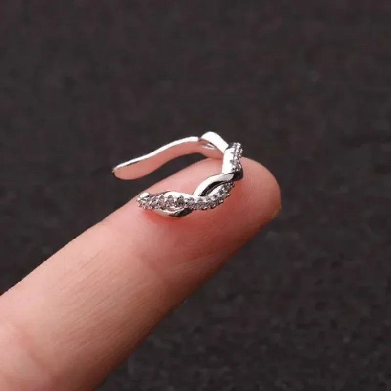 Cute Metal Leaf Earcuff Clip-On Earring