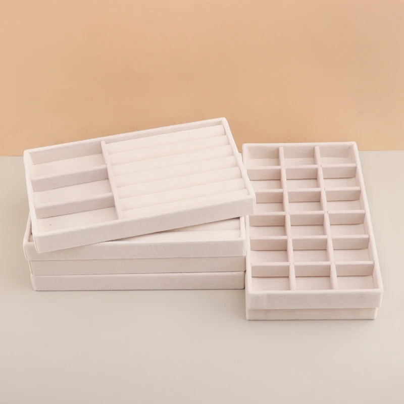 Velvet Jewelry Tray Storage Drawer