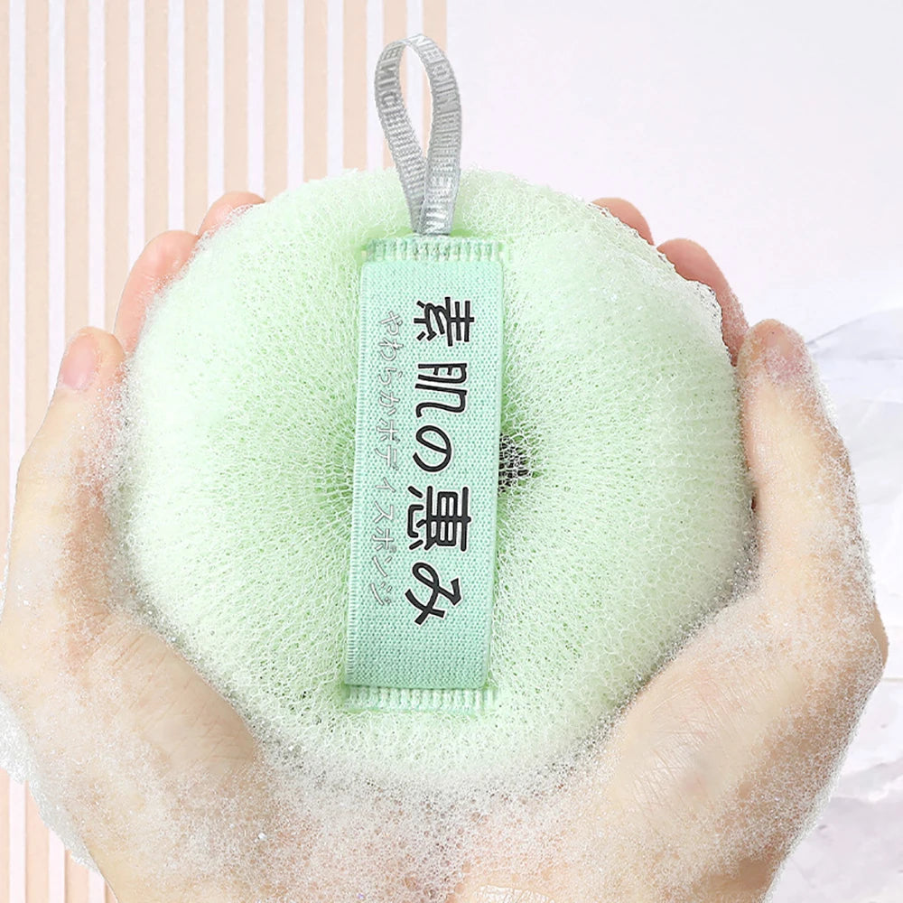 Shower Loofah Bath Sponge With Hanging Rope