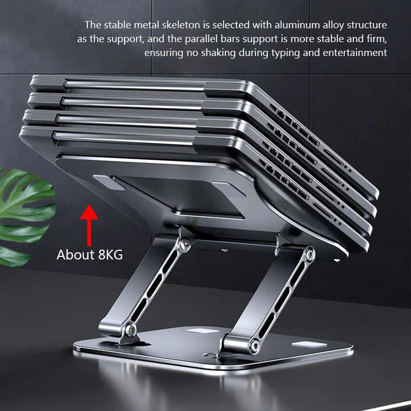 Support pliable en aluminium pour ordinateur portable
