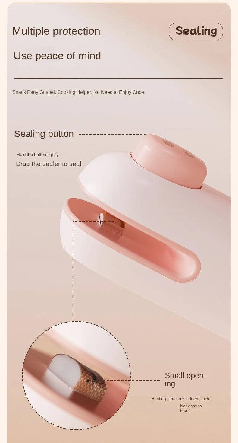 Mini Bag Sealer Rechargeable Heat Sealer