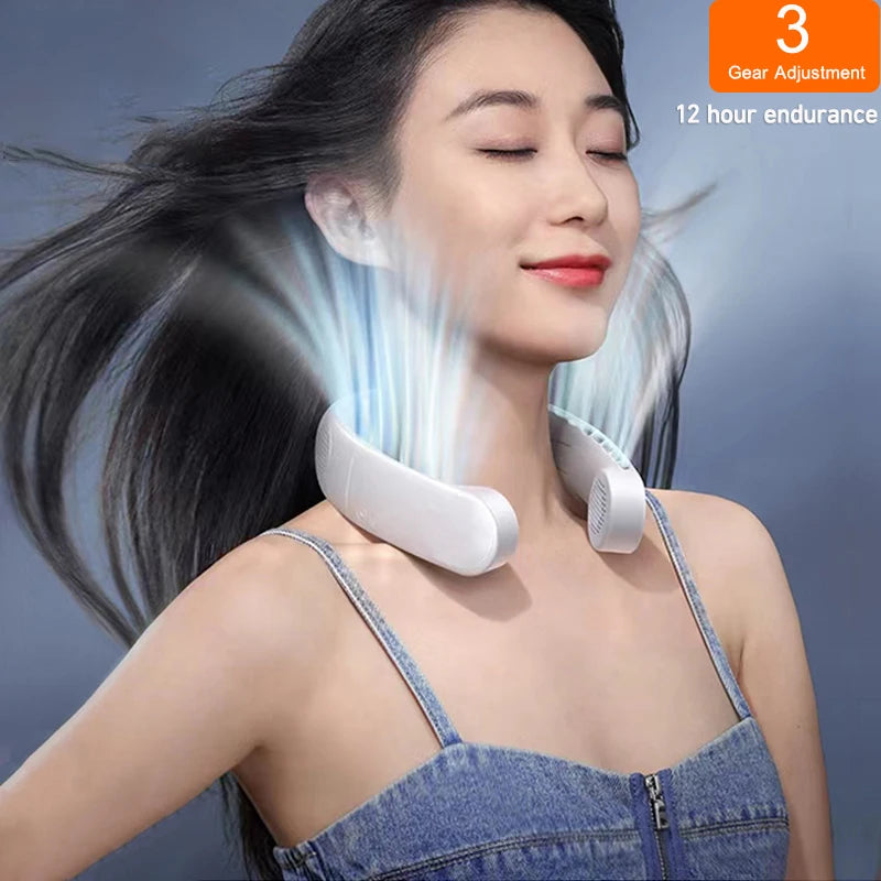 Neck Fan Portable Bladeless Hanging