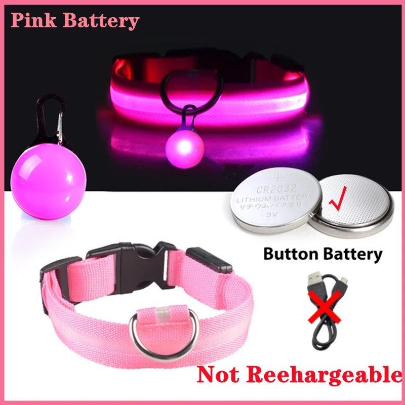 Usb Charging Glowing Dog Collar