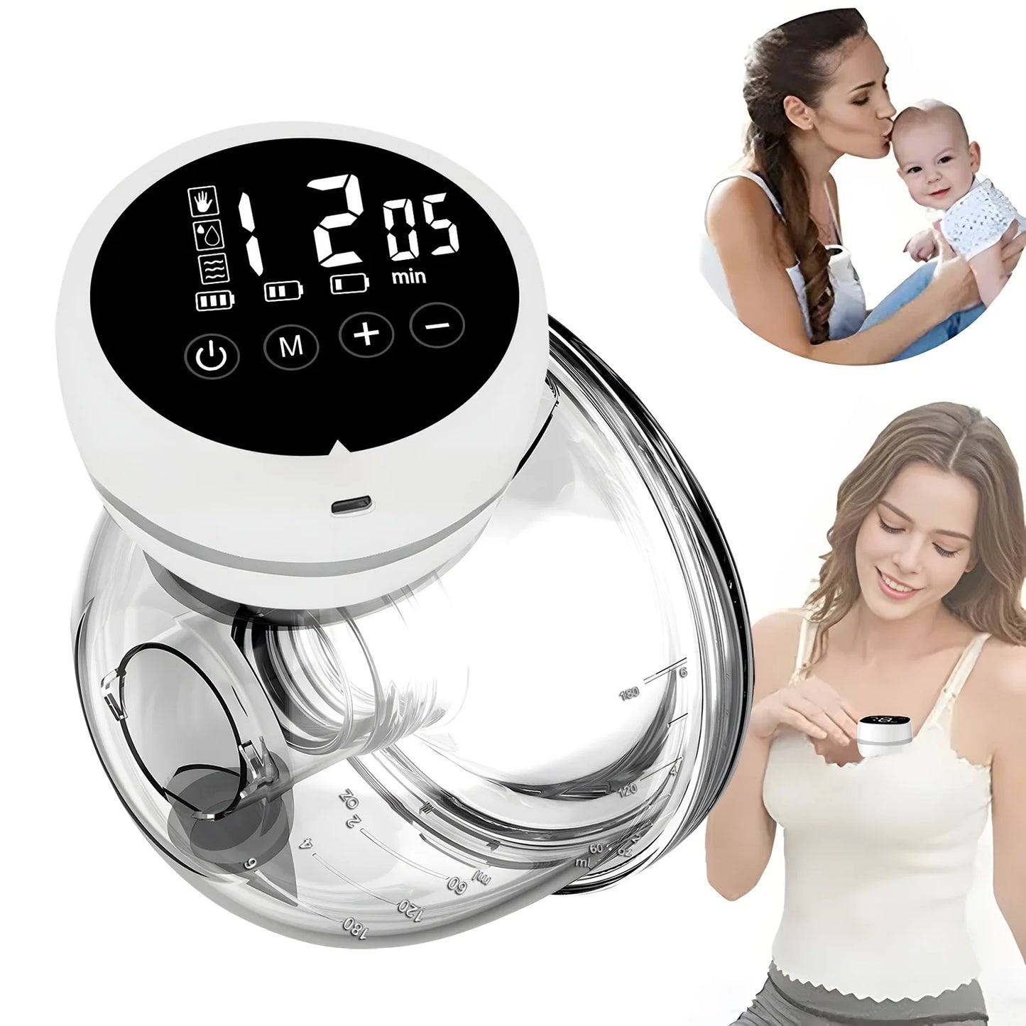 USB Wearable Electric Automatic Breast Pump