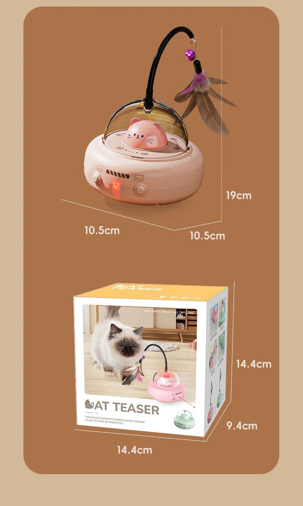 Intelligent Cat Toy with Red Dot Laser