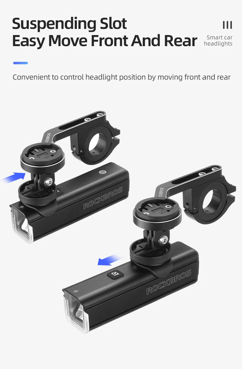 Luz delantera para bicicleta ROCKBROS de 5000 mAh
