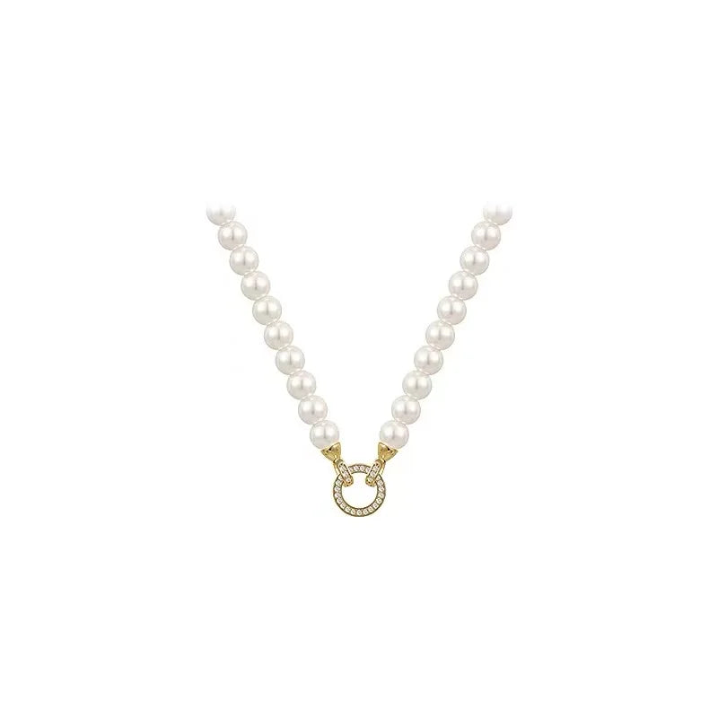 French Elegant Pearl Beaded Necklace