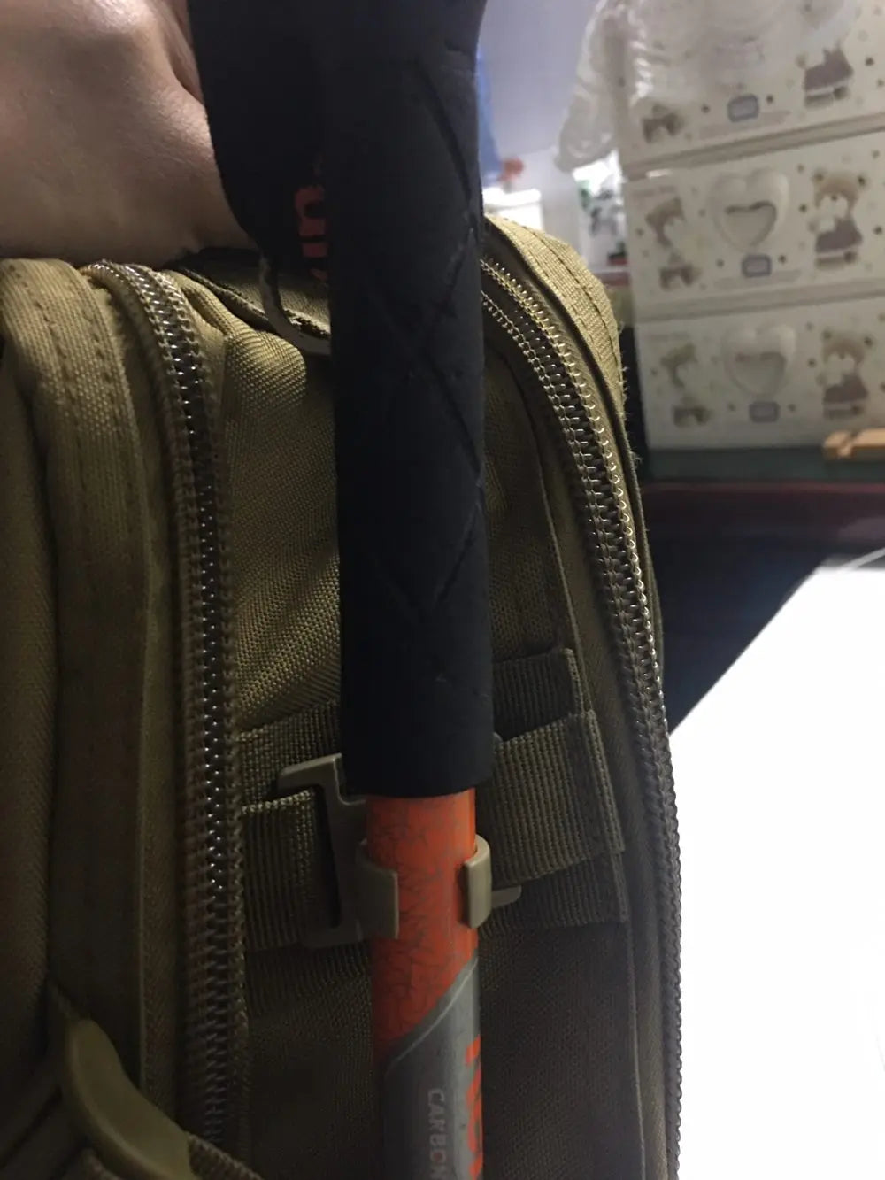 Linterna de trabajo con anillo en U giratorio y lámpara para mochila