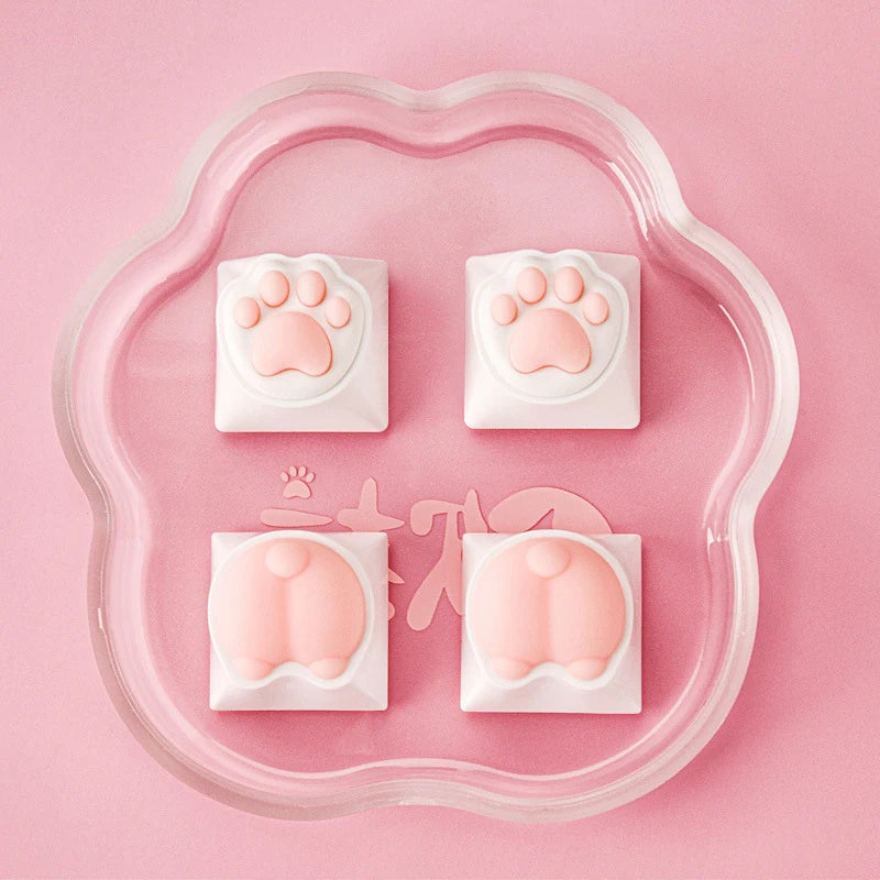 Teclas con forma de pata de gato para teclado mecánico (1 unidad)
