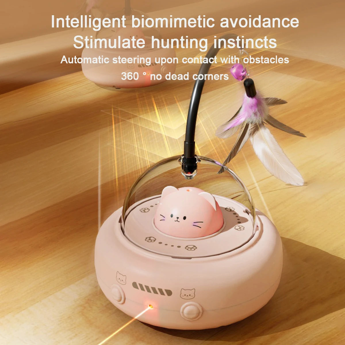 Intelligent Cat Toy with Red Dot Laser
