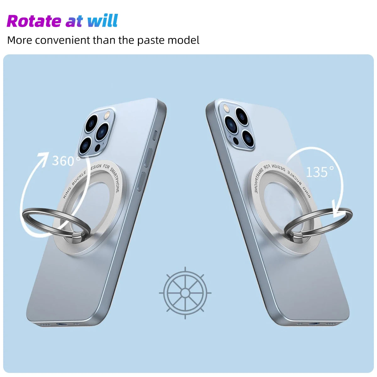Magnet Finger Ring Socket Phone Holder Stand