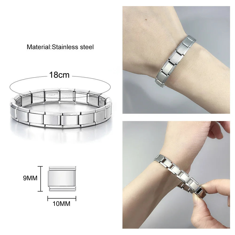 Moonstone Stainless Steel Carving Bracelet
