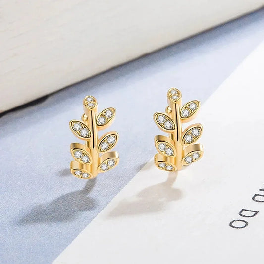 Cute Metal Leaf Earcuff Clip-On Earring