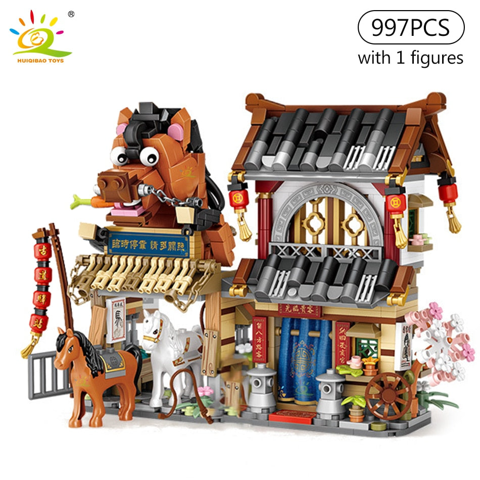 HUIQIBAO City Mini Chinese Street View Grocery Store - BestShop