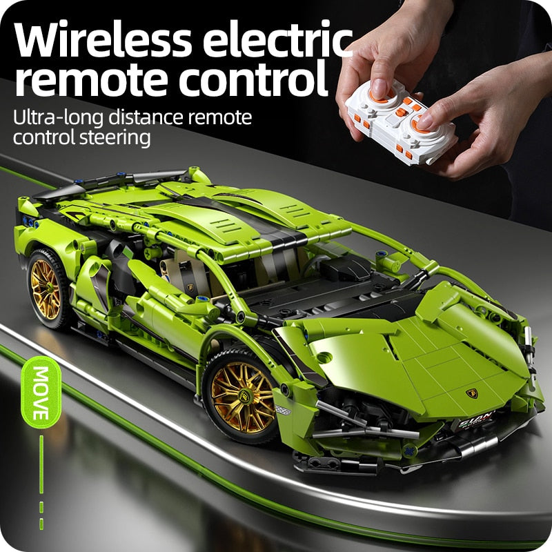 Technical Racing Sport Car Model Building Block - BestShop