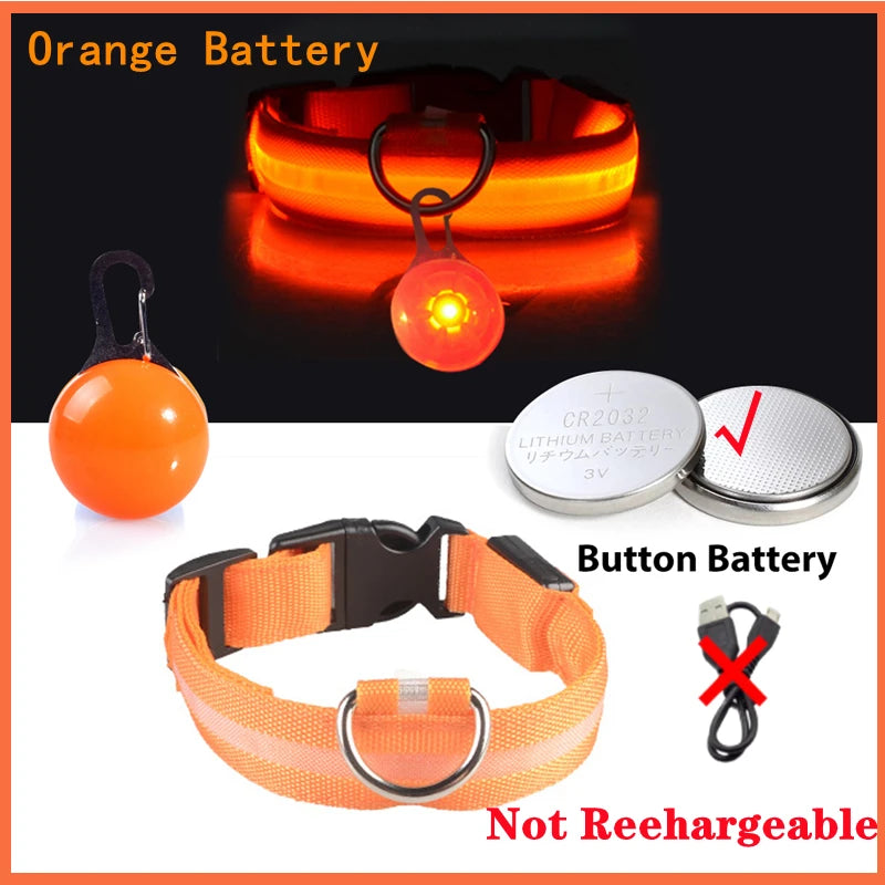 Usb Charging Glowing Dog Collar