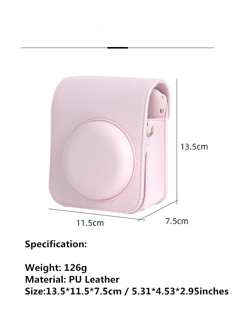 For Instax Mini 12 Camera Case PU Leather