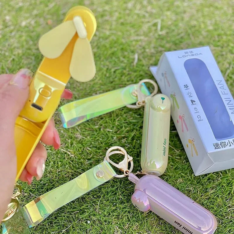 Cute Mini Fan Kipas Portable Hand Fold