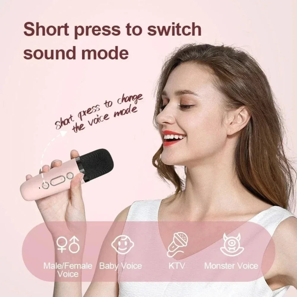 Karaoke Wireless Dual Microphones Machine For Kids