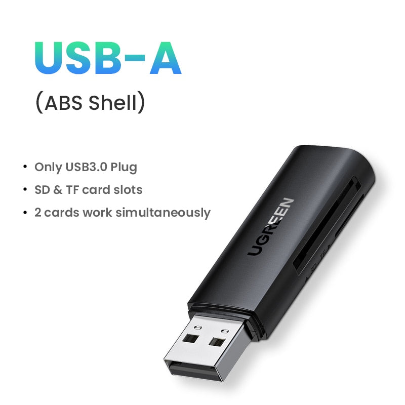 UGREEN Card Reader USB 3.0 to SD Micro SD TF Memory Card Adapter - BestShop