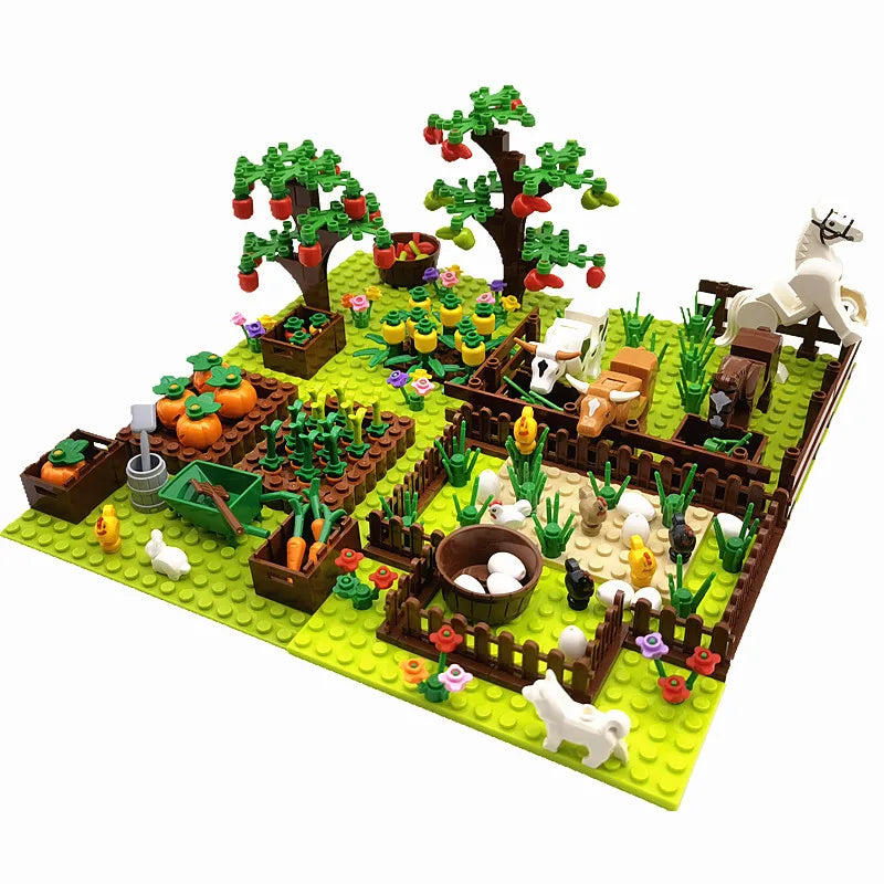 Farm Animals Trees Plants Building Blocks