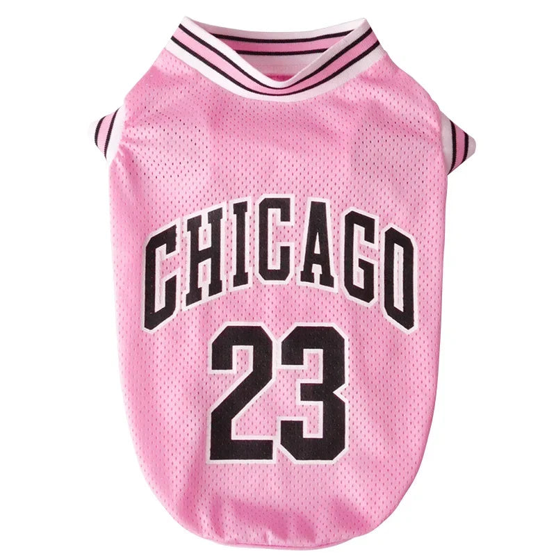 Mesh Breathable Basketball Dog Clothes