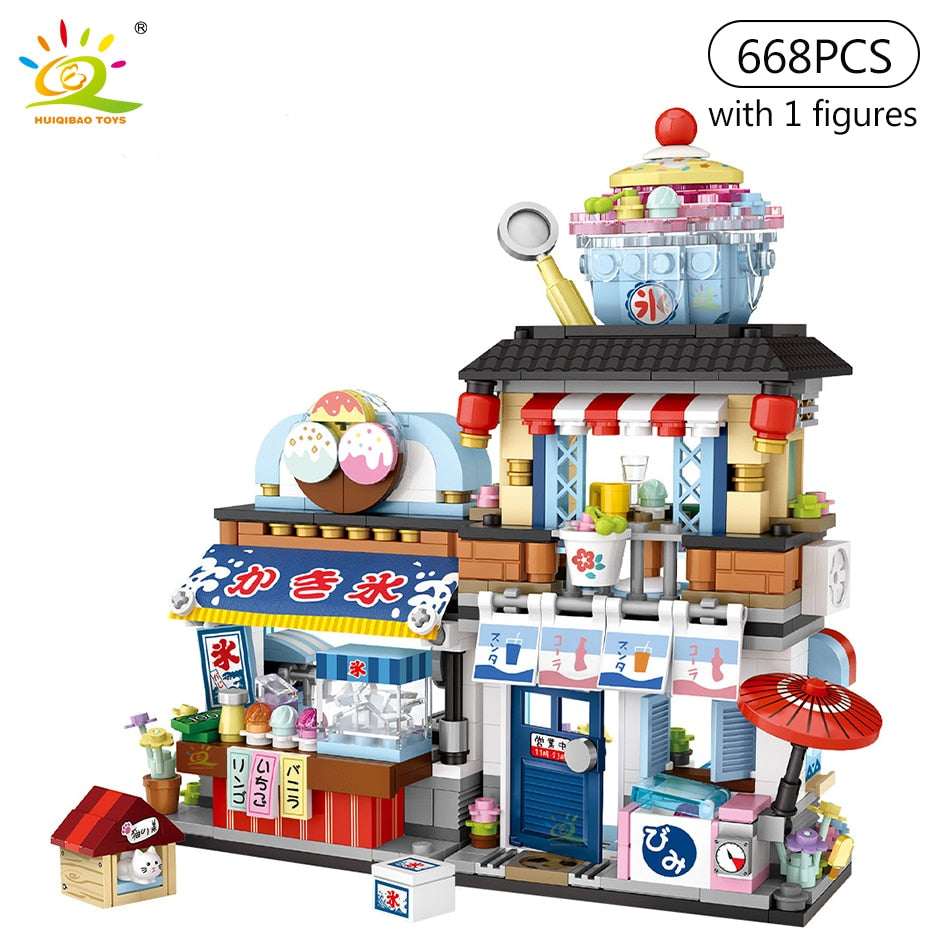 HUIQIBAO City Mini Chinese Street View Grocery Store - BestShop