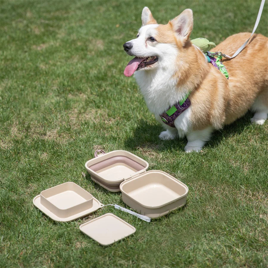 Thickened Folding Pet Bowls