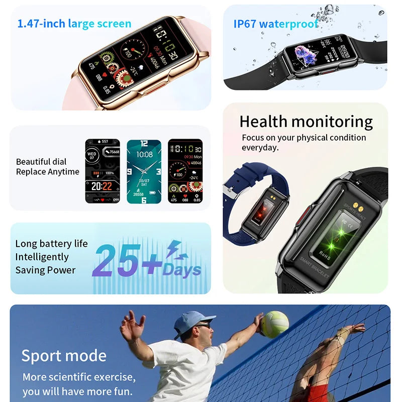LIGE Smart Bracelet For Android IOS