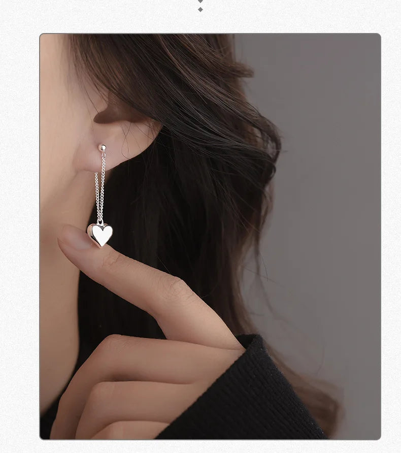 Geometric Hollow Heart Hoop Earrings