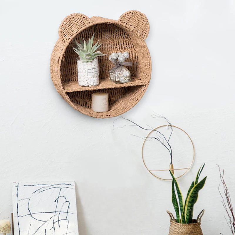 Imitation Rattan Food Grade Plastic Basket Storage