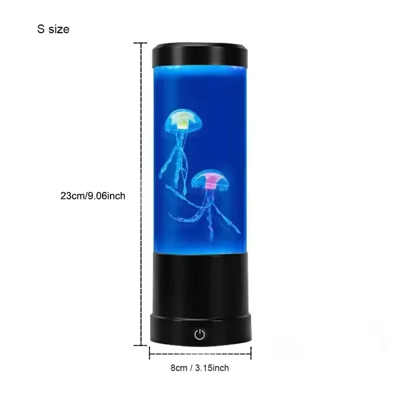 Lámpara LED de medusas de 7 colores