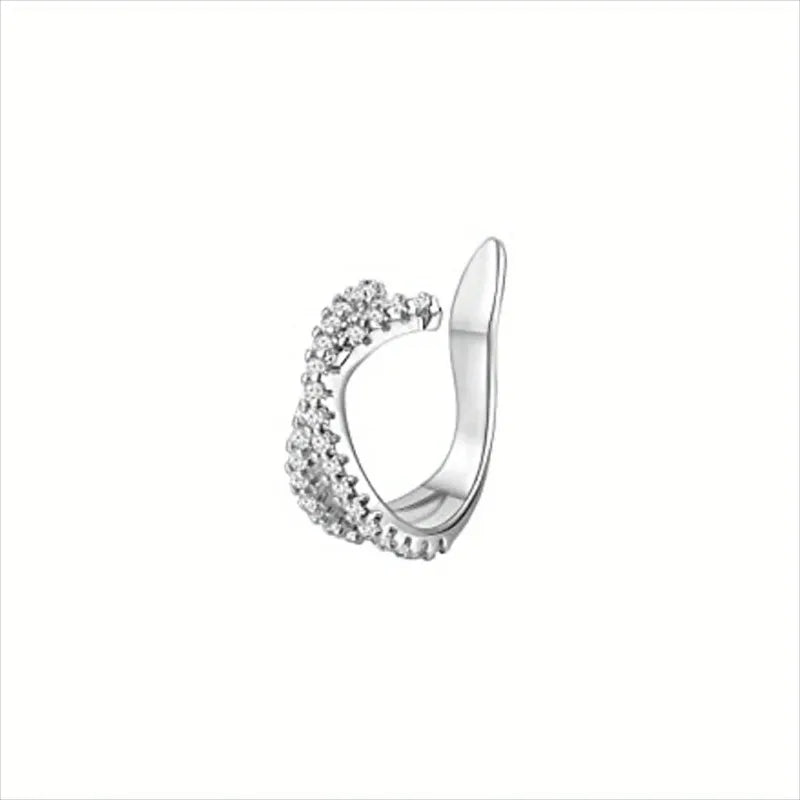 Cute Metal Leaf Earcuff Clip-On Earring
