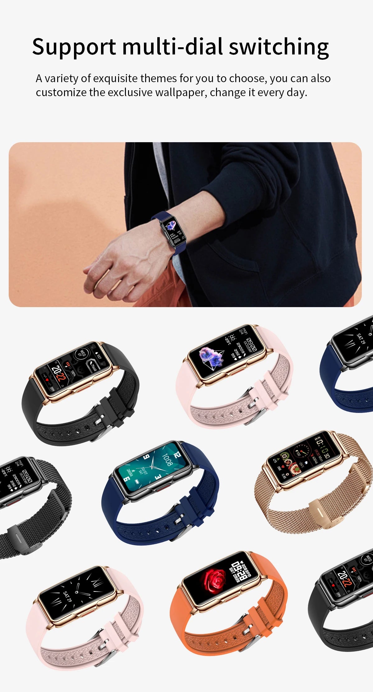 LIGE Smart Bracelet For Android IOS