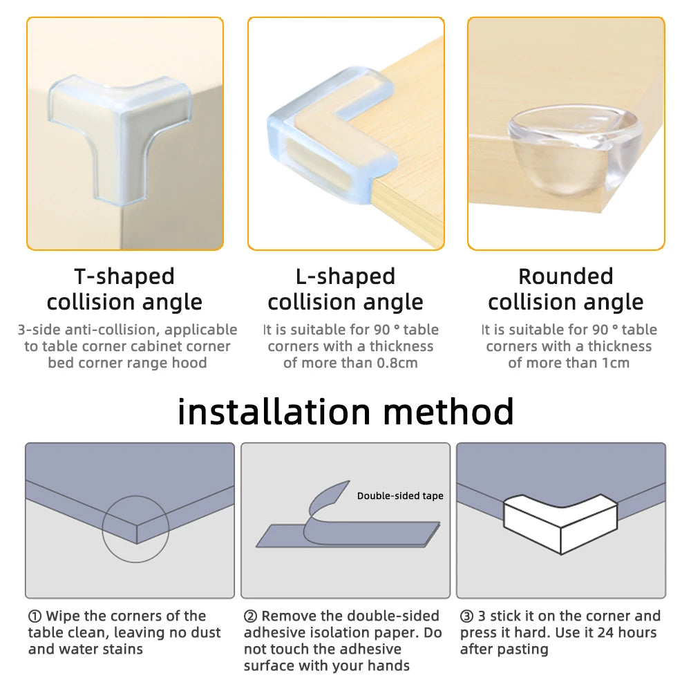 Baby Safety Silicone Corner Protectors