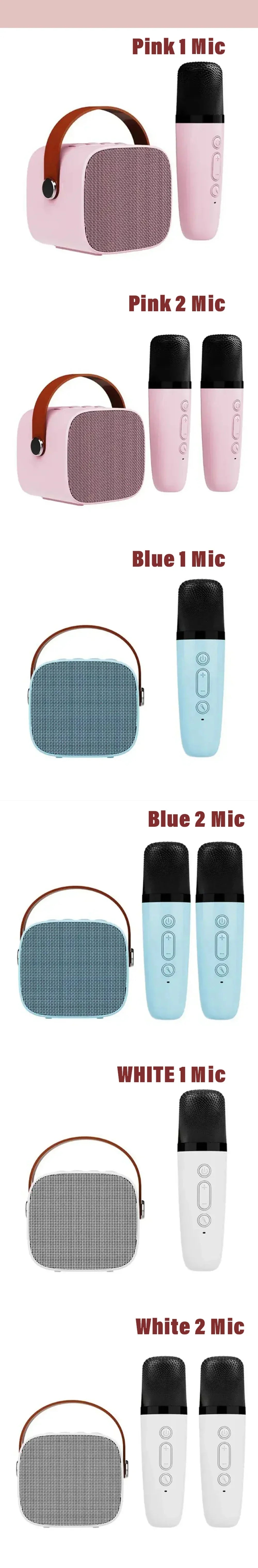 Karaoke Wireless Dual Microphones Machine For Kids