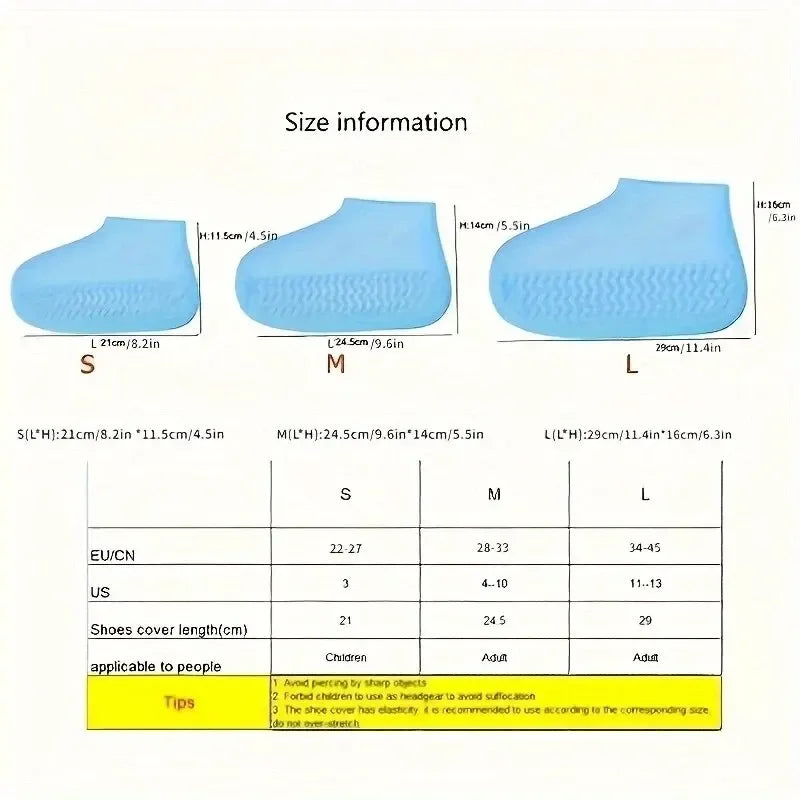 Rubber Rain Boot Overshoes For Outdoor